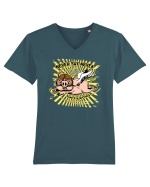 NEVER SAY NEVER Tricou mânecă scurtă guler V Bărbat Presenter