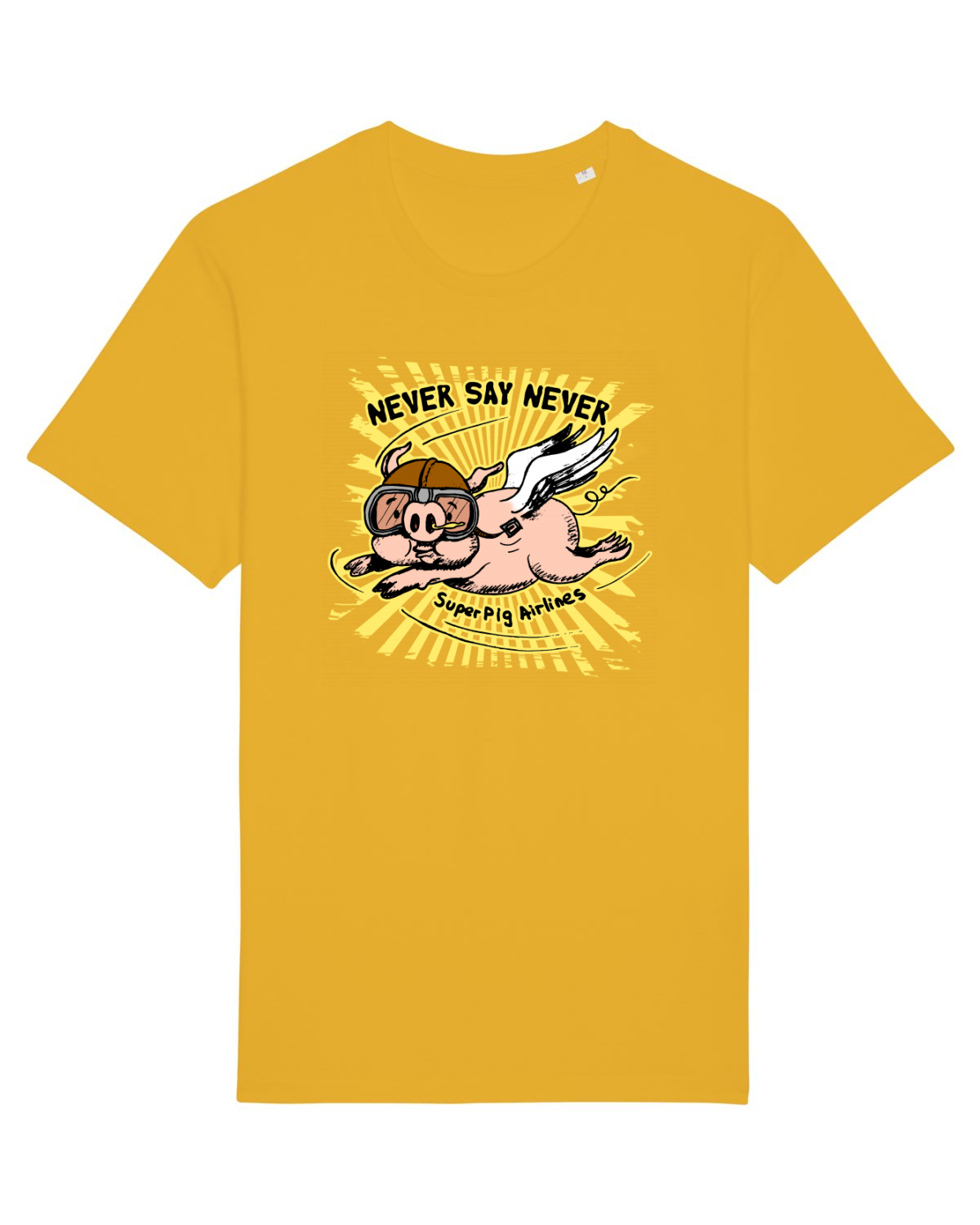 Tricou mânecă scurtă Unisex Rocker Spectra Yellow