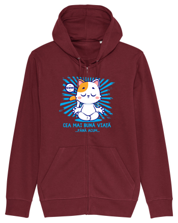CEA MAI BUNA VIATA ... pana acum (MEOWMMM - pisica yoga) Burgundy