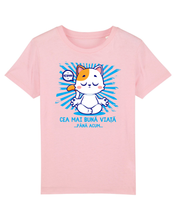 CEA MAI BUNA VIATA ... pana acum (MEOWMMM - pisica yoga) Cotton Pink