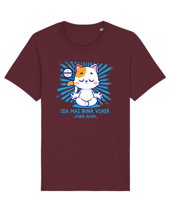 CEA MAI BUNA VIATA ... pana acum (MEOWMMM - pisica yoga) Burgundy