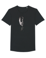 HUSH SHH! Taci (tacerea poate fi de aur...) Tricou mânecă scurtă guler larg Bărbat Skater