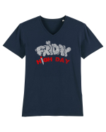 FRIDAY - HIGH DAY ;) (vinerea- zi de fumat) Tricou mânecă scurtă guler V Bărbat Presenter