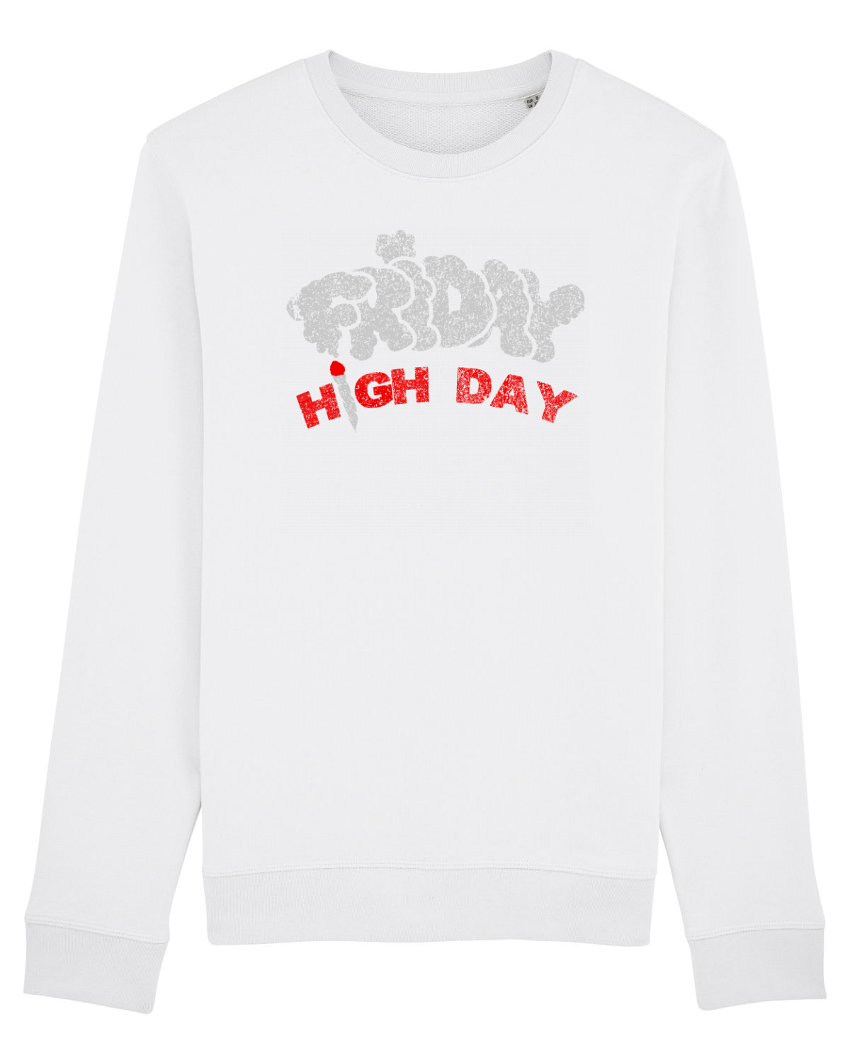 Bluză mânecă lungă Unisex Rise White