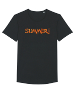 SUMMER 2023 (Vara 2023 - amintire) Tricou mânecă scurtă guler larg Bărbat Skater