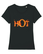 HOT ;) Cat de HOT te consideri? :D Tricou mânecă scurtă guler larg fitted Damă Expresser