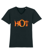 HOT ;) Cat de HOT te consideri? :D Tricou mânecă scurtă guler V Bărbat Presenter