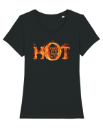 HOT ONES ARE BORN in `72 (Cei sexy sunt nascuti in 1972) Tricou mânecă scurtă guler larg fitted Damă Expresser