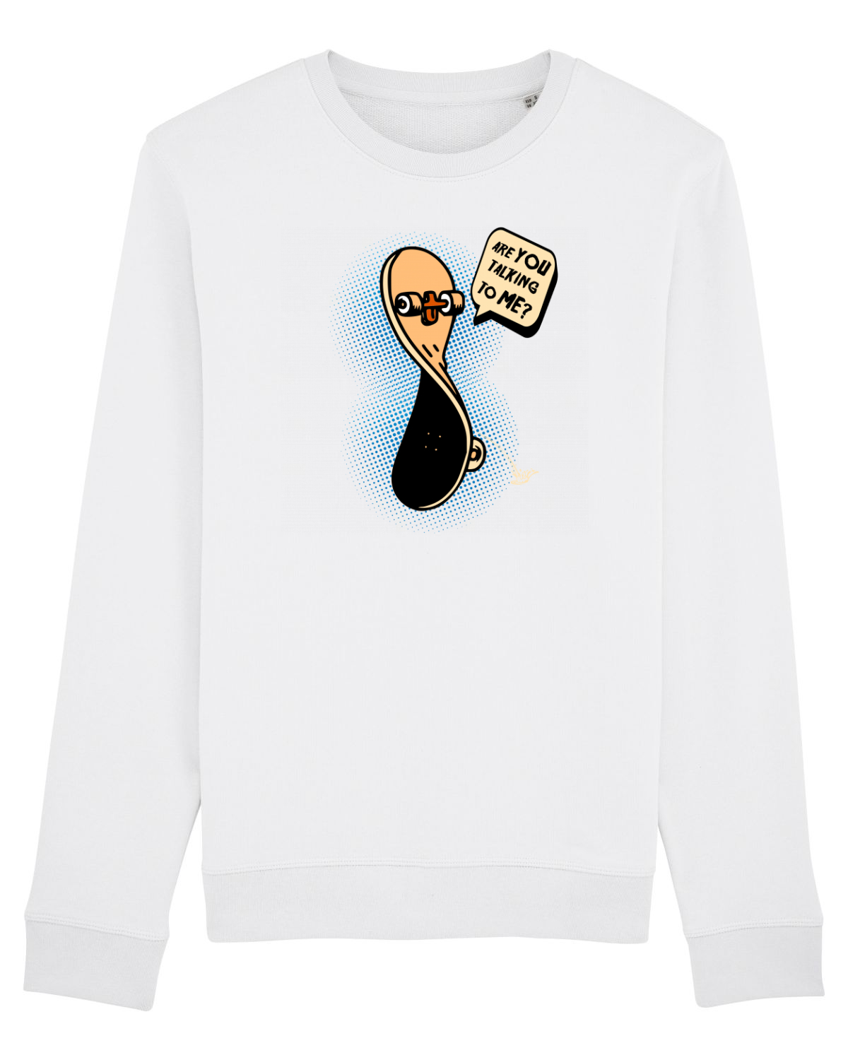 Bluză mânecă lungă Unisex Rise White