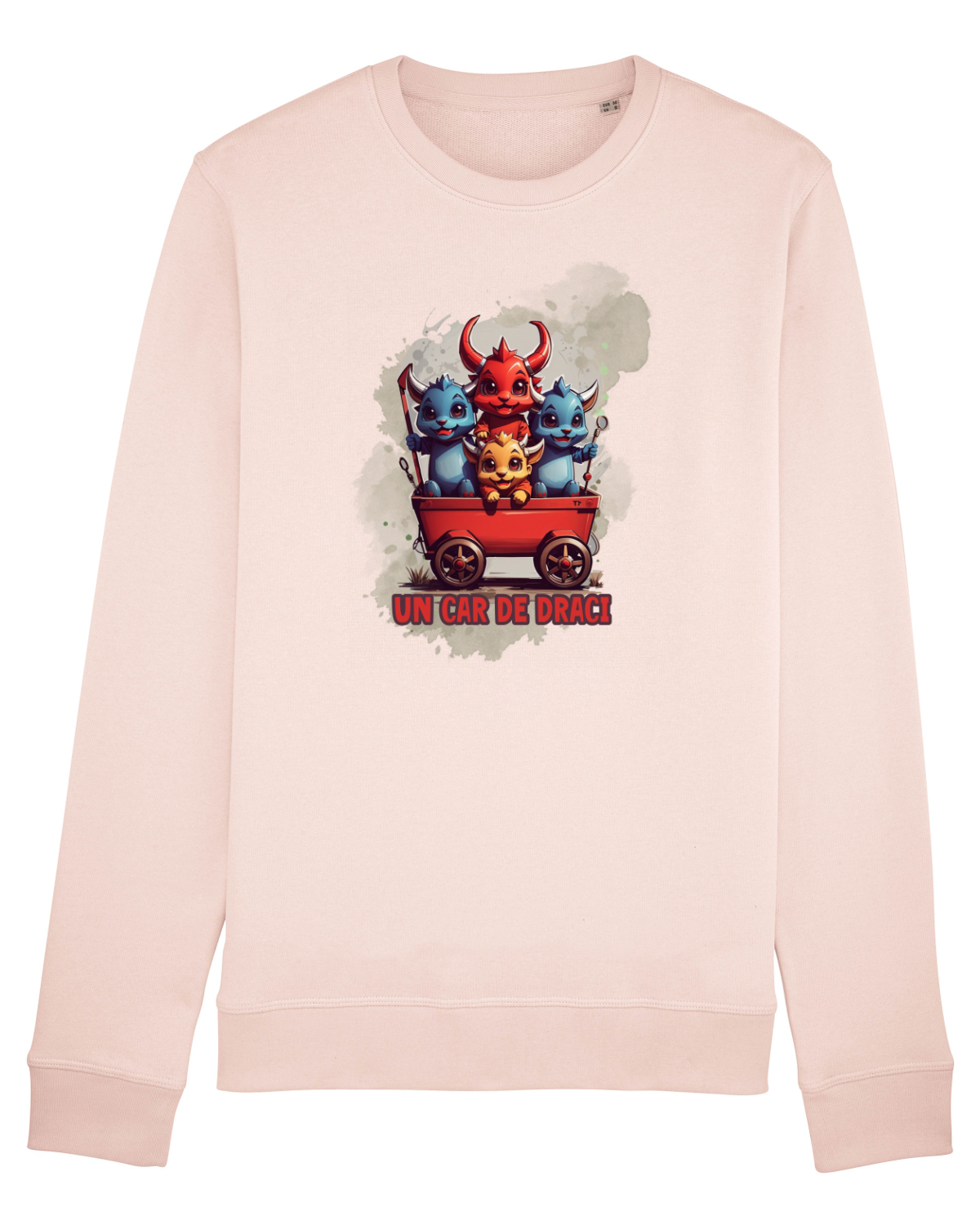 Bluză mânecă lungă Unisex Rise Candy Pink
