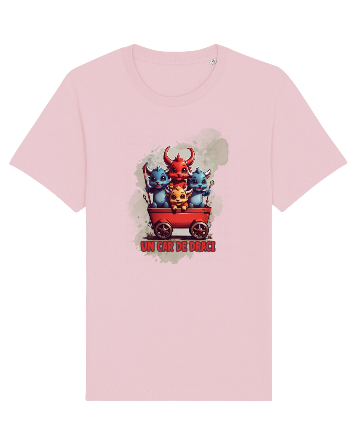 Tricou mânecă scurtă Unisex Rocker Cotton Pink