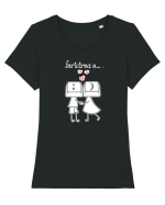 Fericirea e... :)  1 Tricou mânecă scurtă guler larg fitted Damă Expresser
