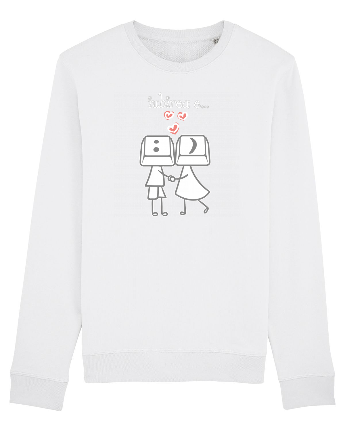 Bluză mânecă lungă Unisex Rise White