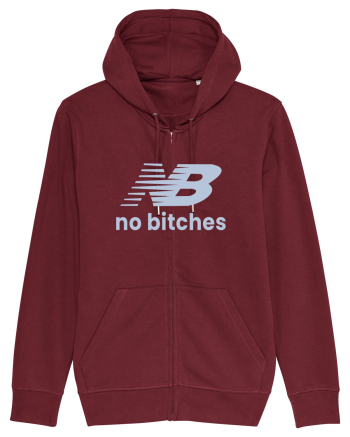 NB No Bitches Funny Logo Burgundy