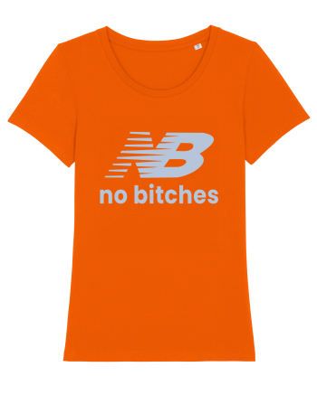 NB No Bitches Funny Logo Bright Orange