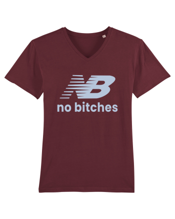 NB No Bitches Funny Logo Burgundy