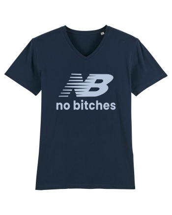 NB No Bitches Funny Logo French Navy