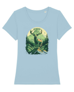 BRASOV - ROMANIA Tricou mânecă scurtă guler larg fitted Damă Expresser