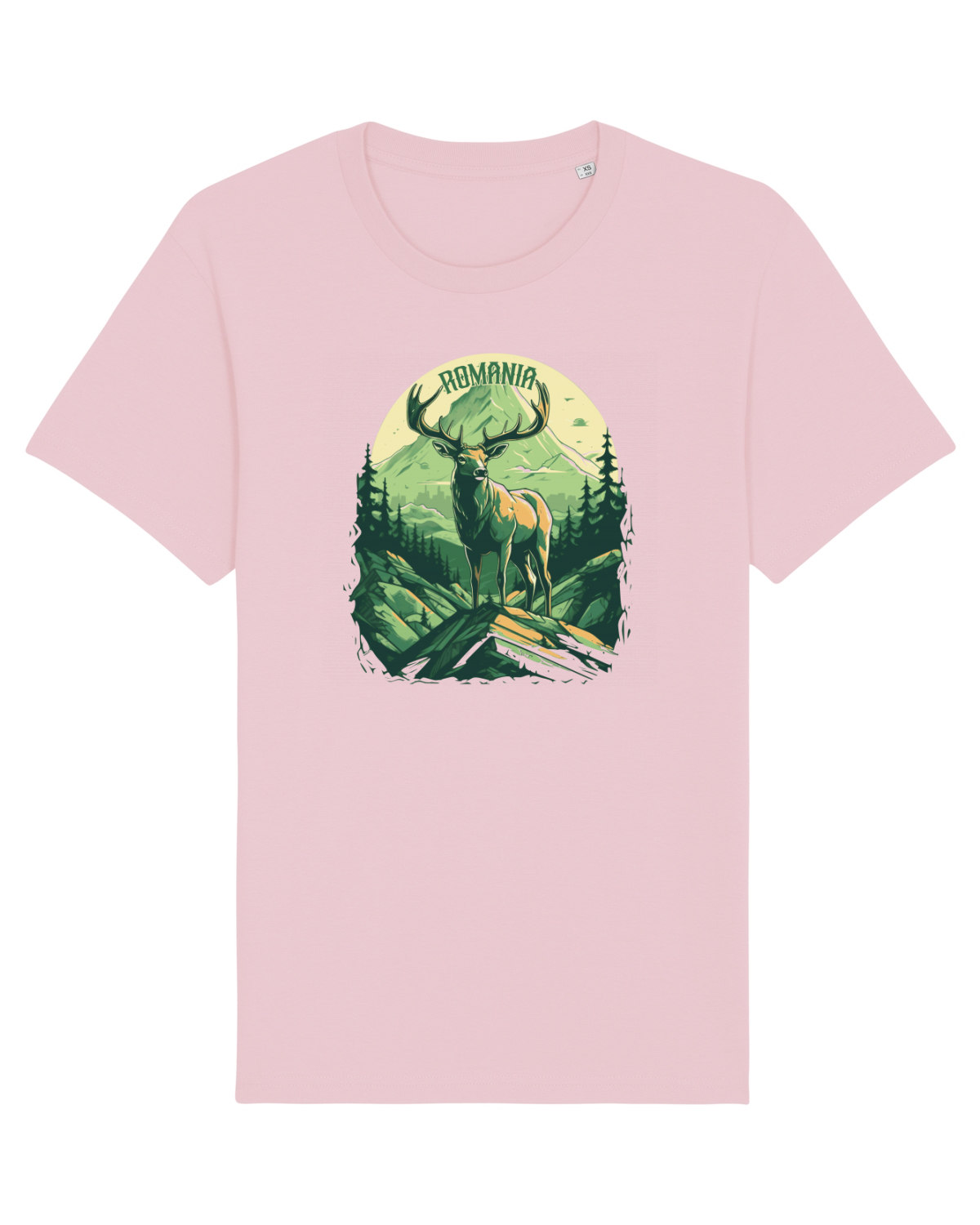 Tricou mânecă scurtă Unisex Rocker Cotton Pink