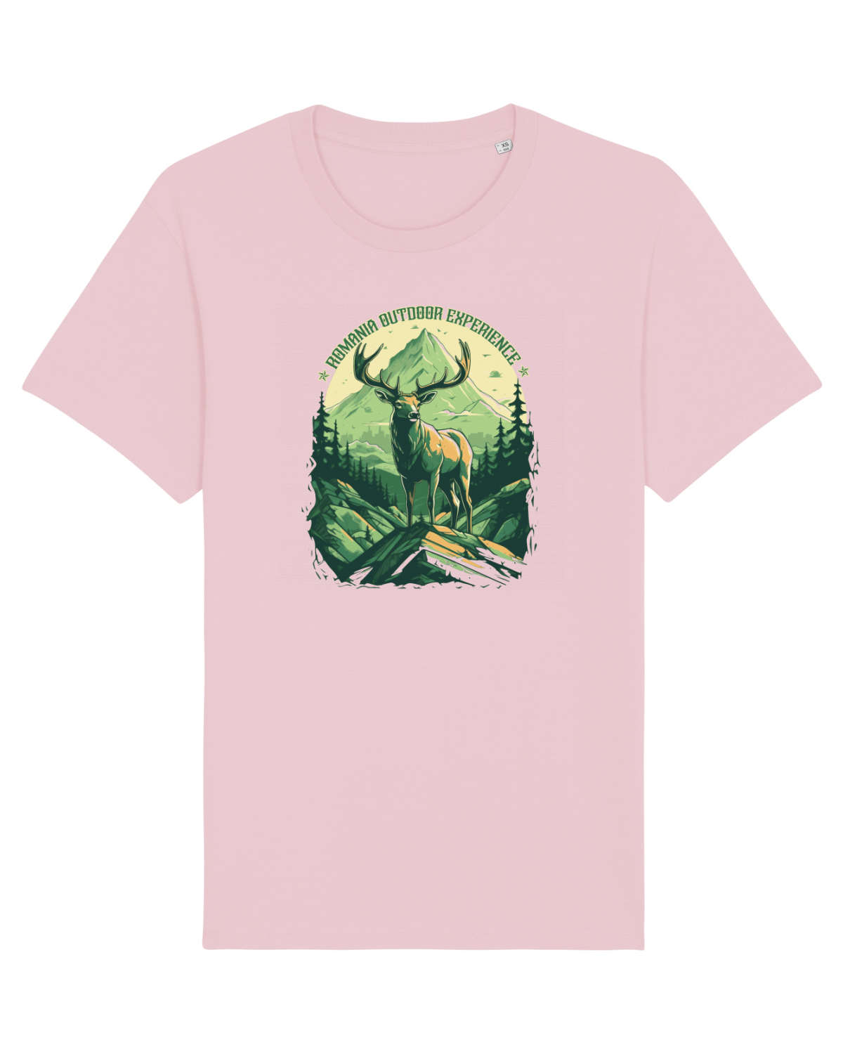 Tricou mânecă scurtă Unisex Rocker Cotton Pink