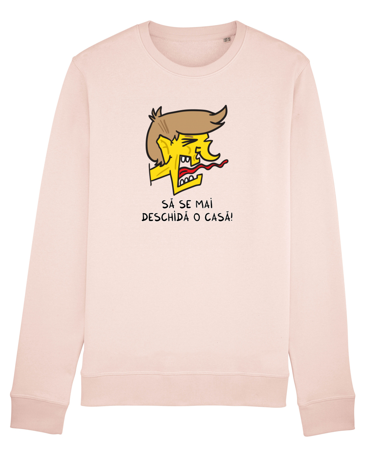 Bluză mânecă lungă Unisex Rise Candy Pink