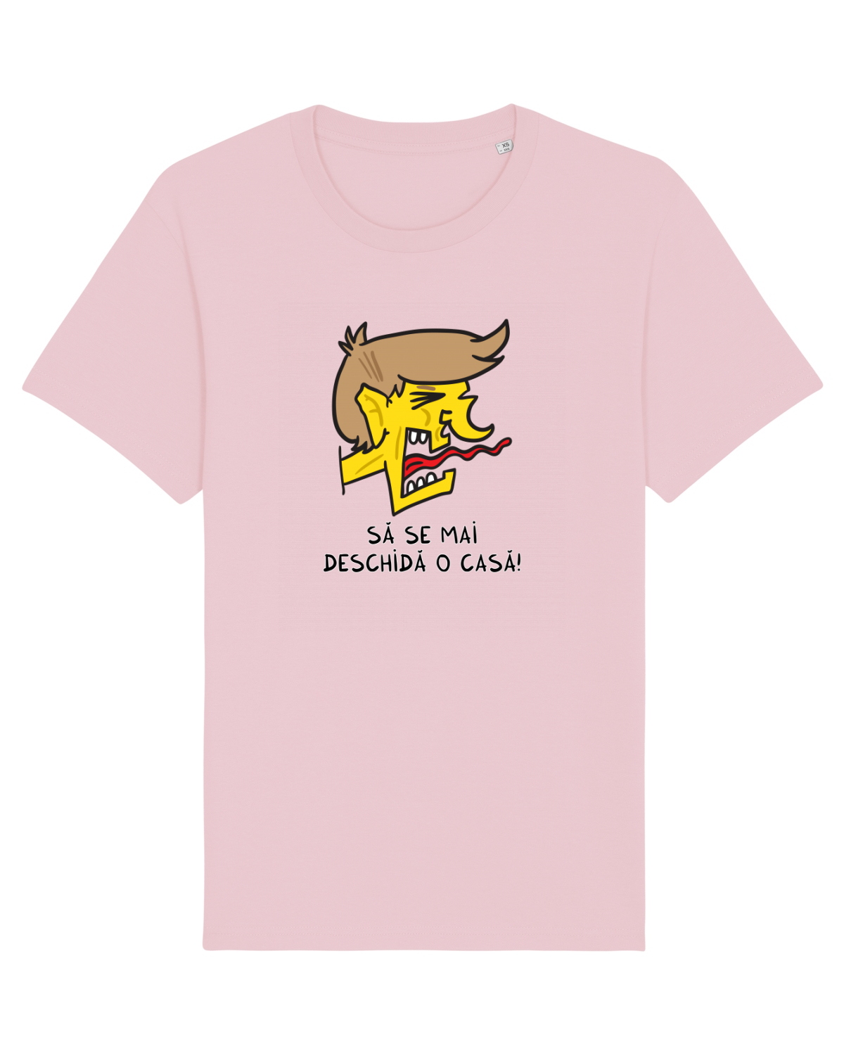 Tricou mânecă scurtă Unisex Rocker Cotton Pink