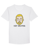 Keep dreaming Tricou mânecă scurtă guler larg Bărbat Skater