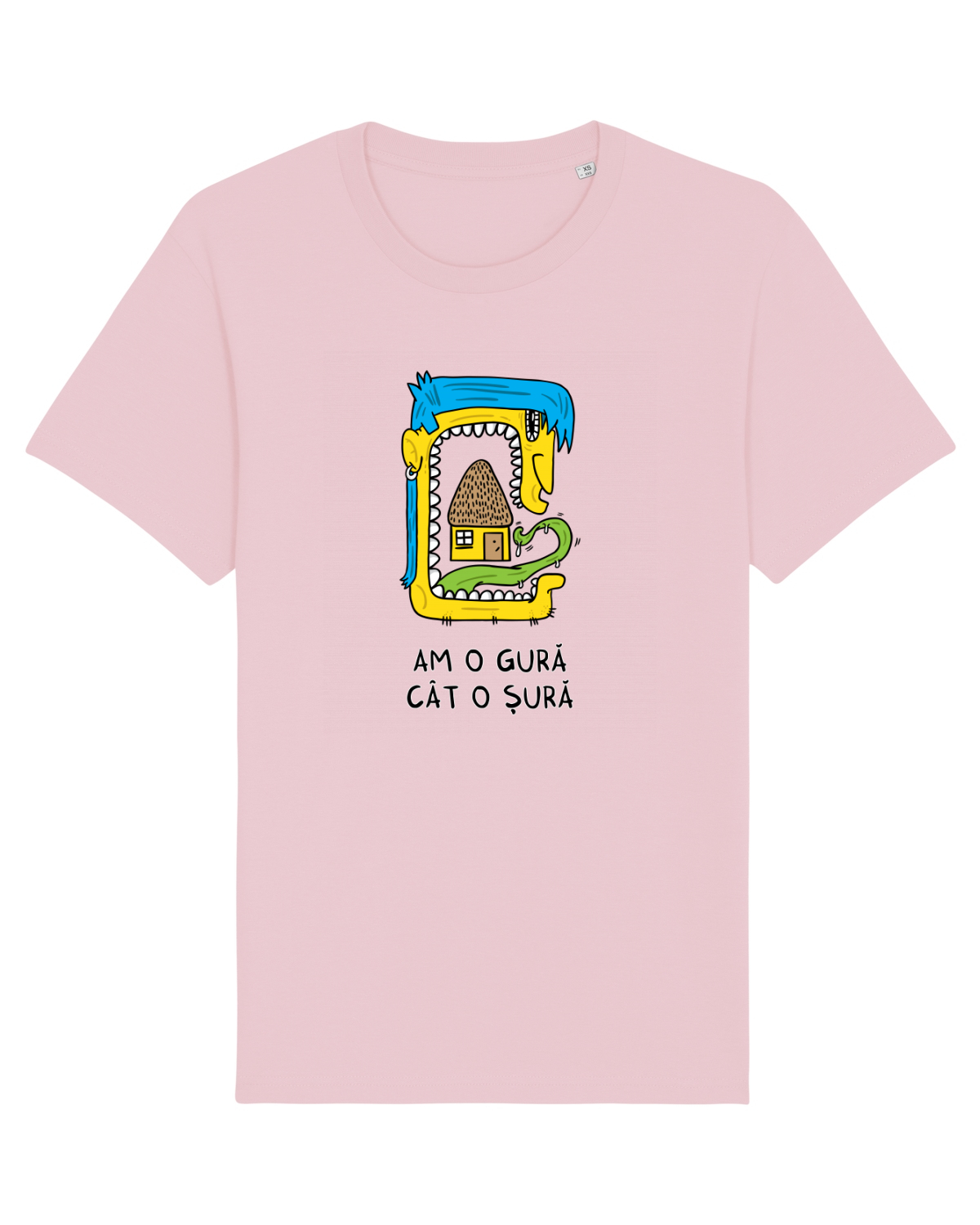 Tricou mânecă scurtă Unisex Rocker Cotton Pink