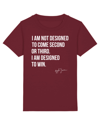 Senna Quote Burgundy