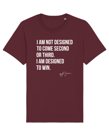 Senna Quote Burgundy