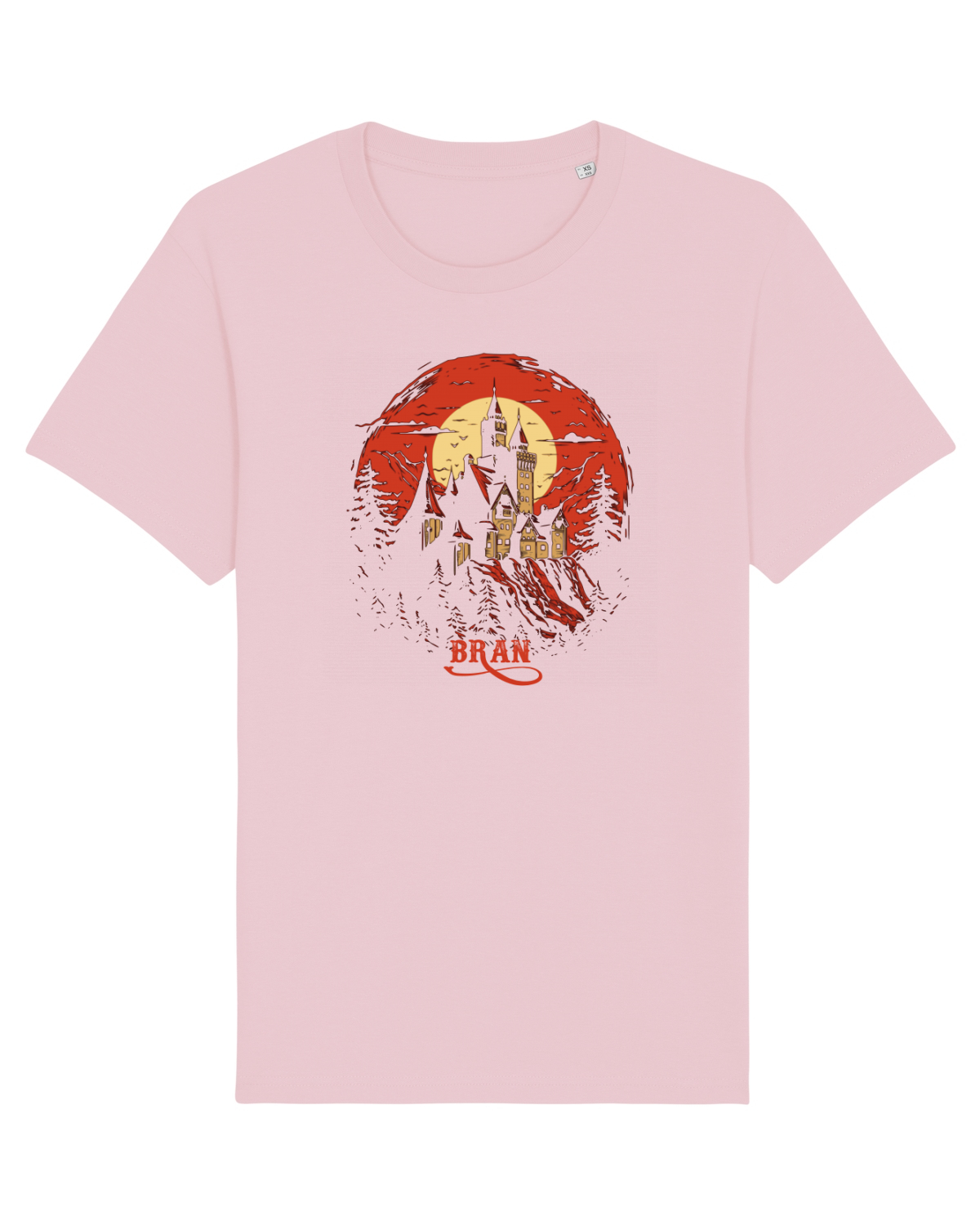 Tricou mânecă scurtă Unisex Rocker Cotton Pink