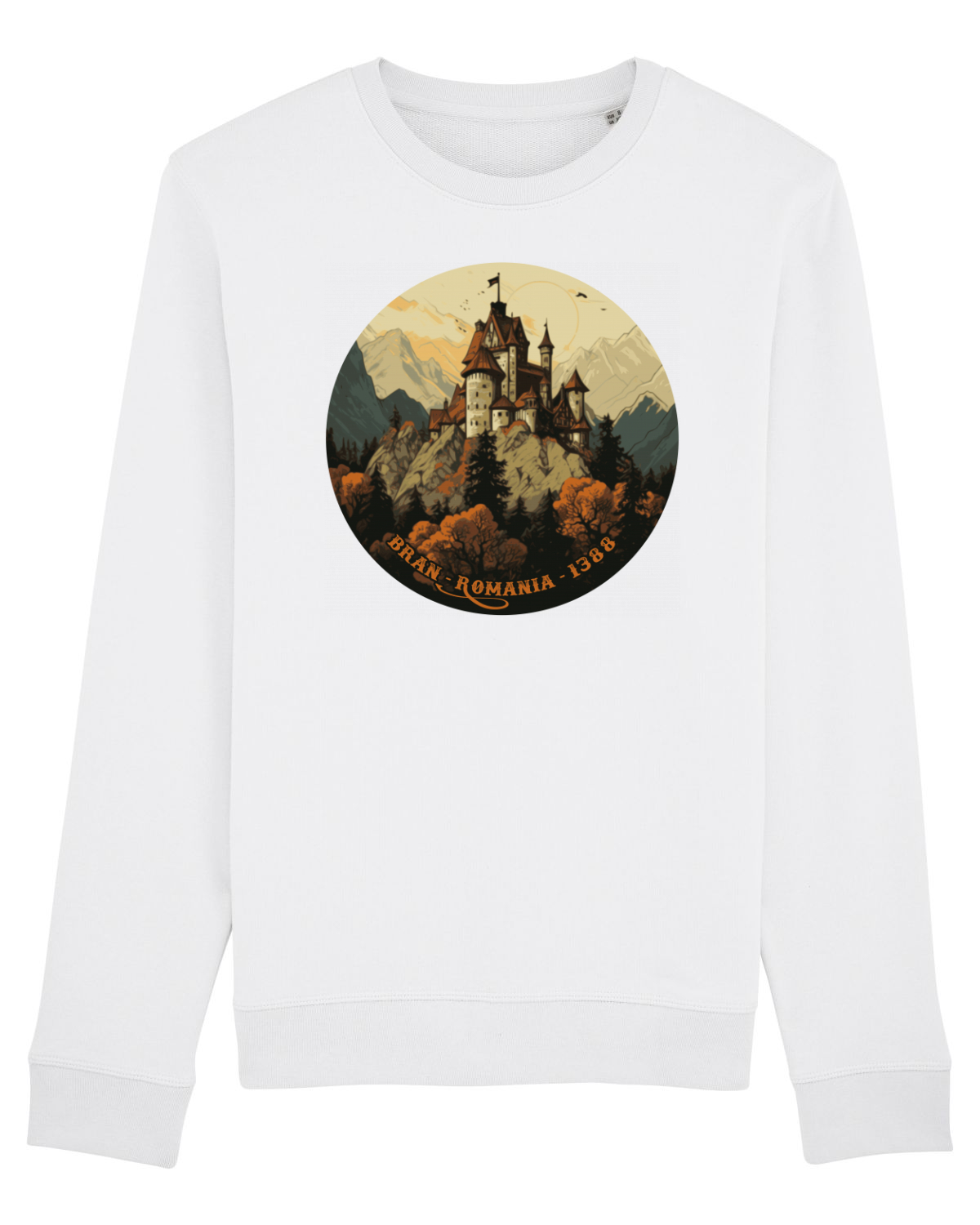 Bluză mânecă lungă Unisex Rise White