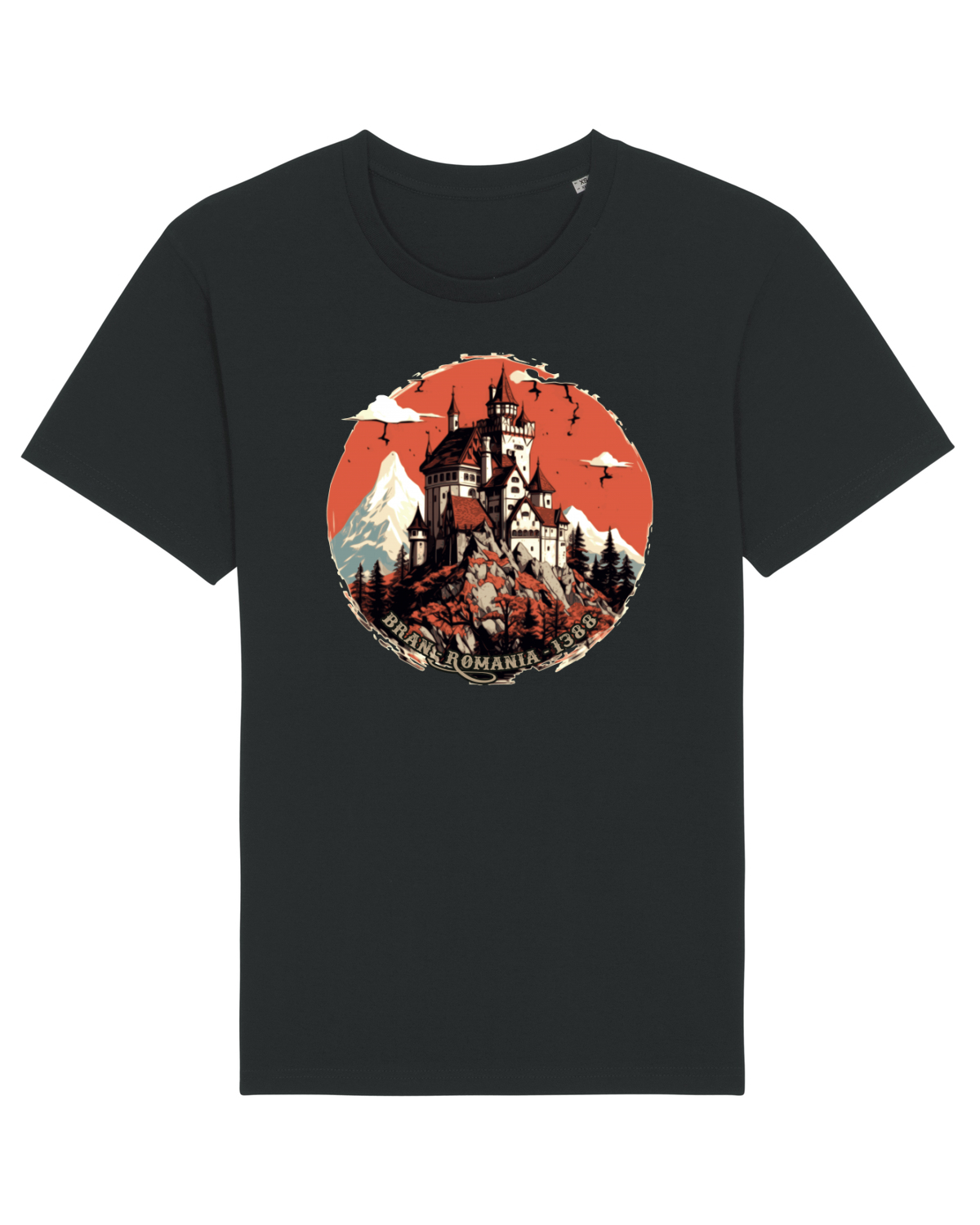 Tricou mânecă scurtă Unisex Rocker Black
