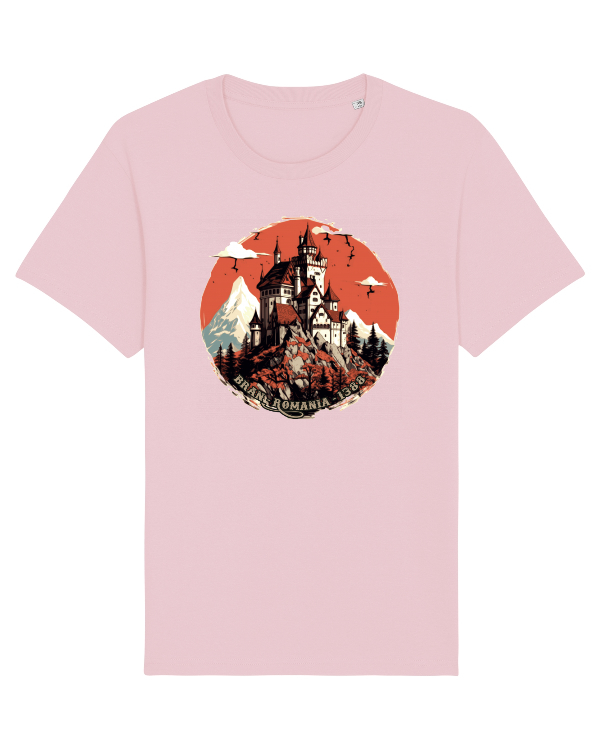 Tricou mânecă scurtă Unisex Rocker Cotton Pink