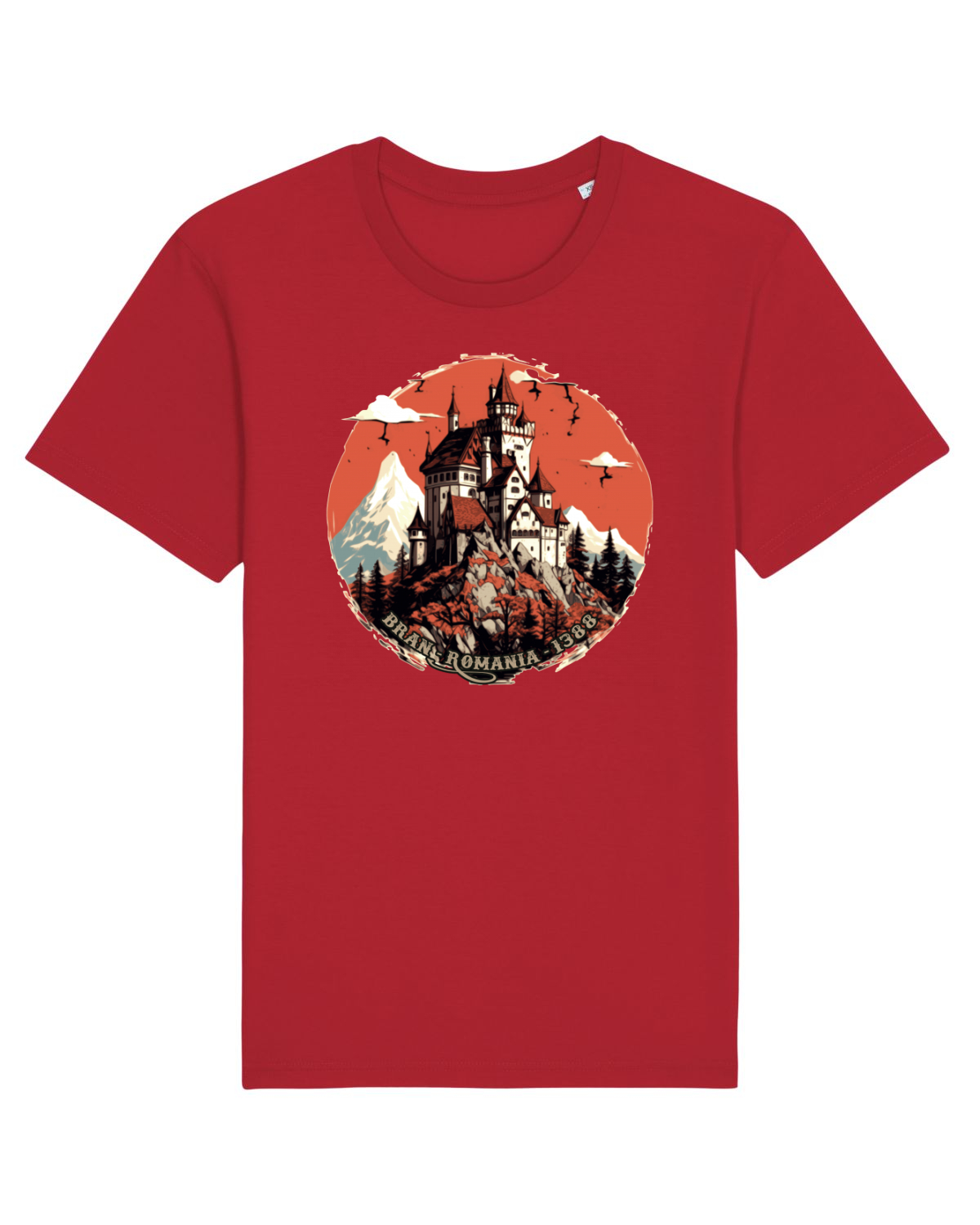 Tricou mânecă scurtă Unisex Rocker Red