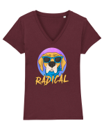 RADICAL Tricou mânecă scurtă guler V Damă Evoker