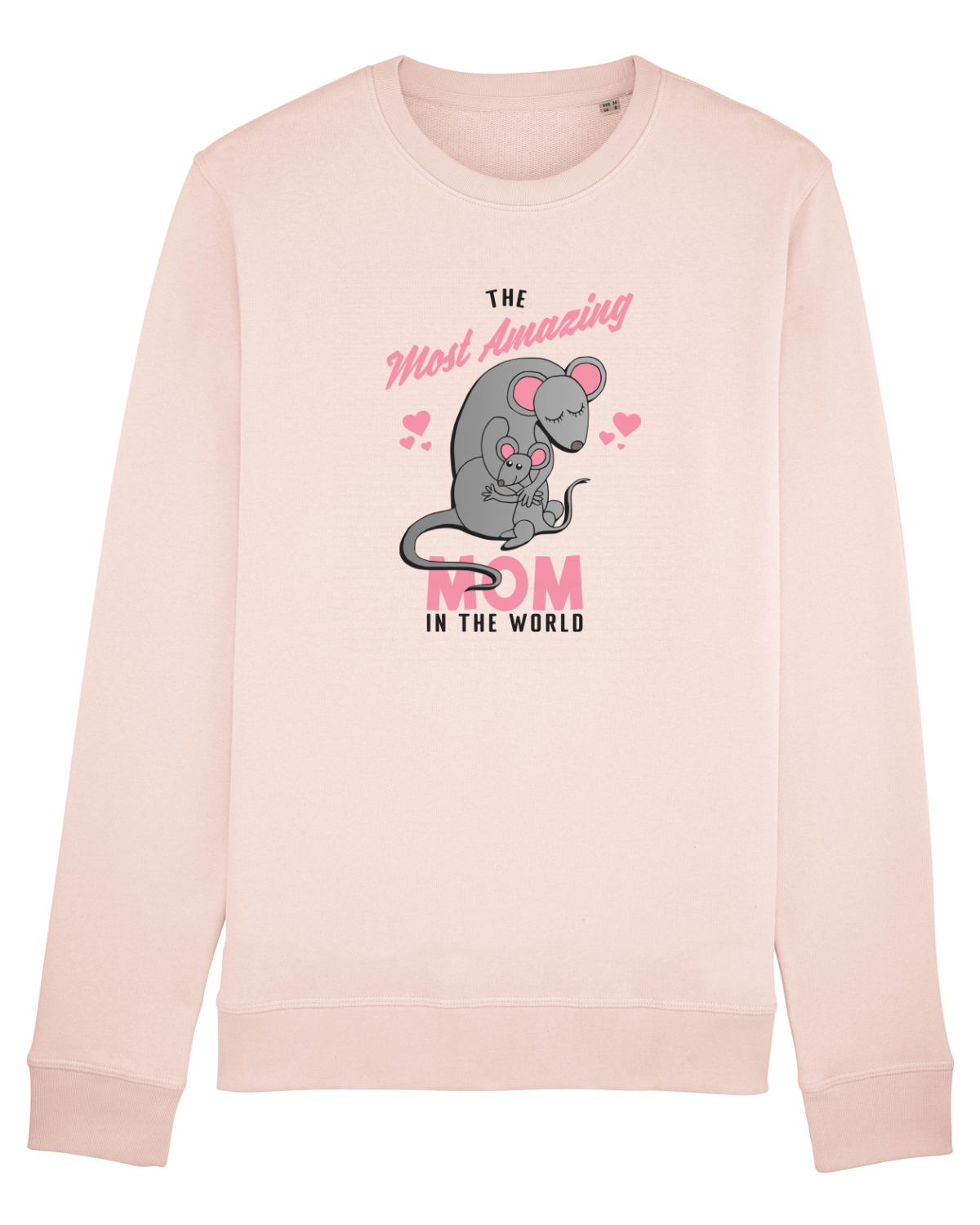 Bluză mânecă lungă Unisex Rise Candy Pink