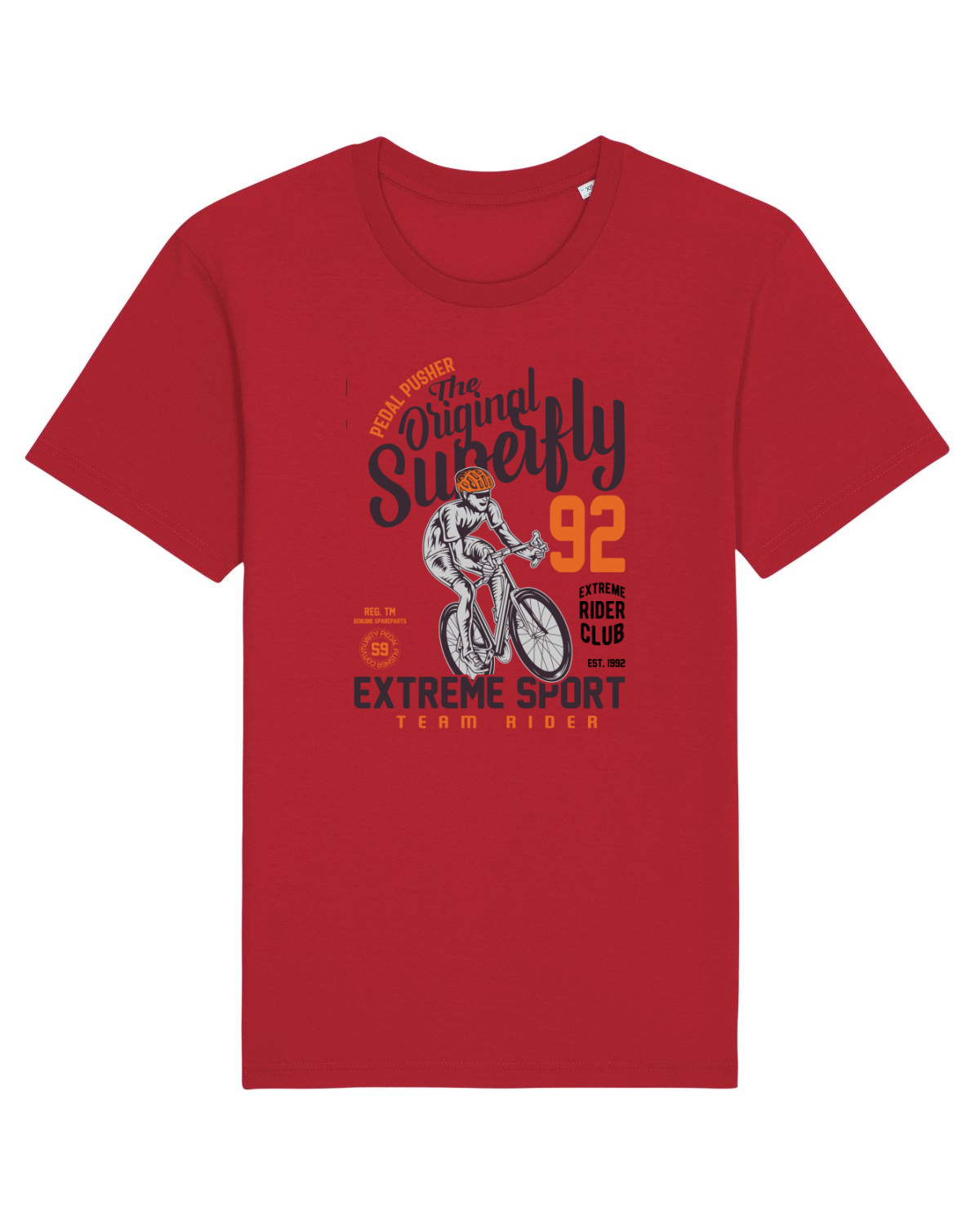 Tricou mânecă scurtă Unisex Rocker Red