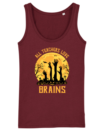 All Teachers Love Brains Burgundy
