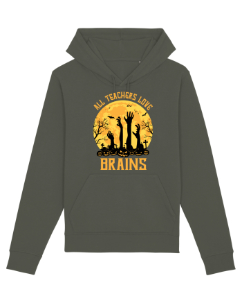 All Teachers Love Brains Khaki