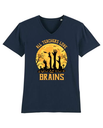 All Teachers Love Brains French Navy