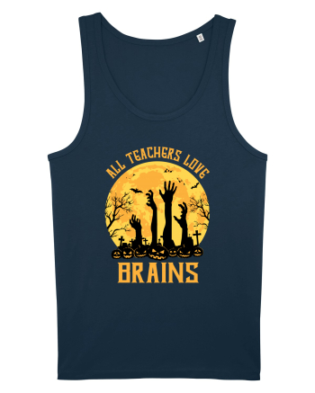 All Teachers Love Brains Navy