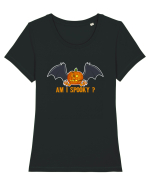 Am I Spooky Tricou mânecă scurtă guler larg fitted Damă Expresser