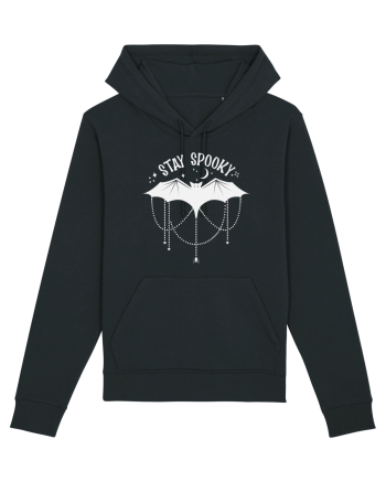 Bat Spooky Halloween Stay Spooky Moon Black