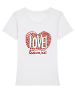 Magia iubirii Tricou mânecă scurtă guler larg fitted Damă Expresser