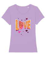 Love in the Air Tricou mânecă scurtă guler larg fitted Damă Expresser