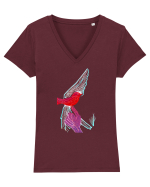 Magia penelor Tricou mânecă scurtă guler V Damă Evoker