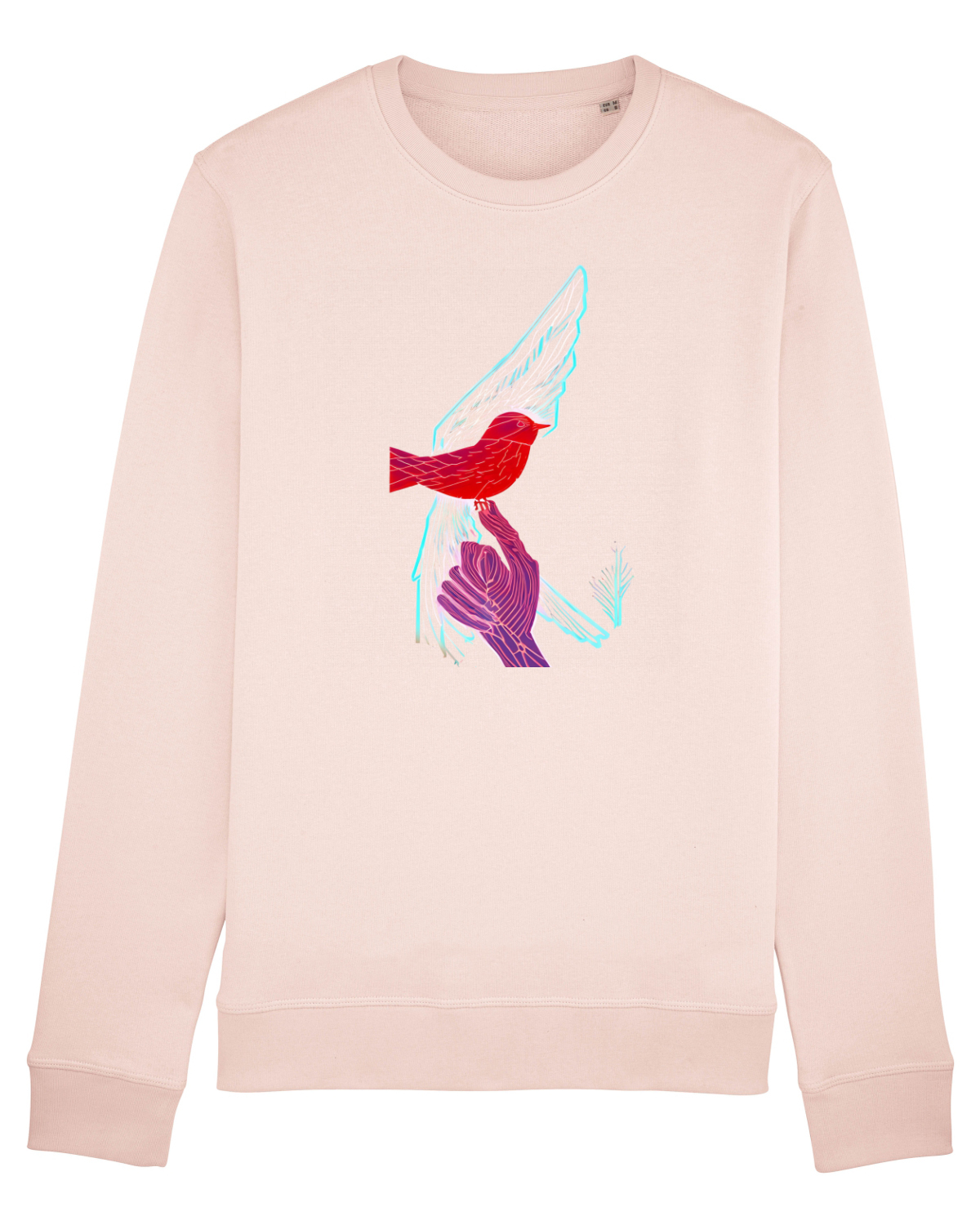 Bluză mânecă lungă Unisex Rise Candy Pink