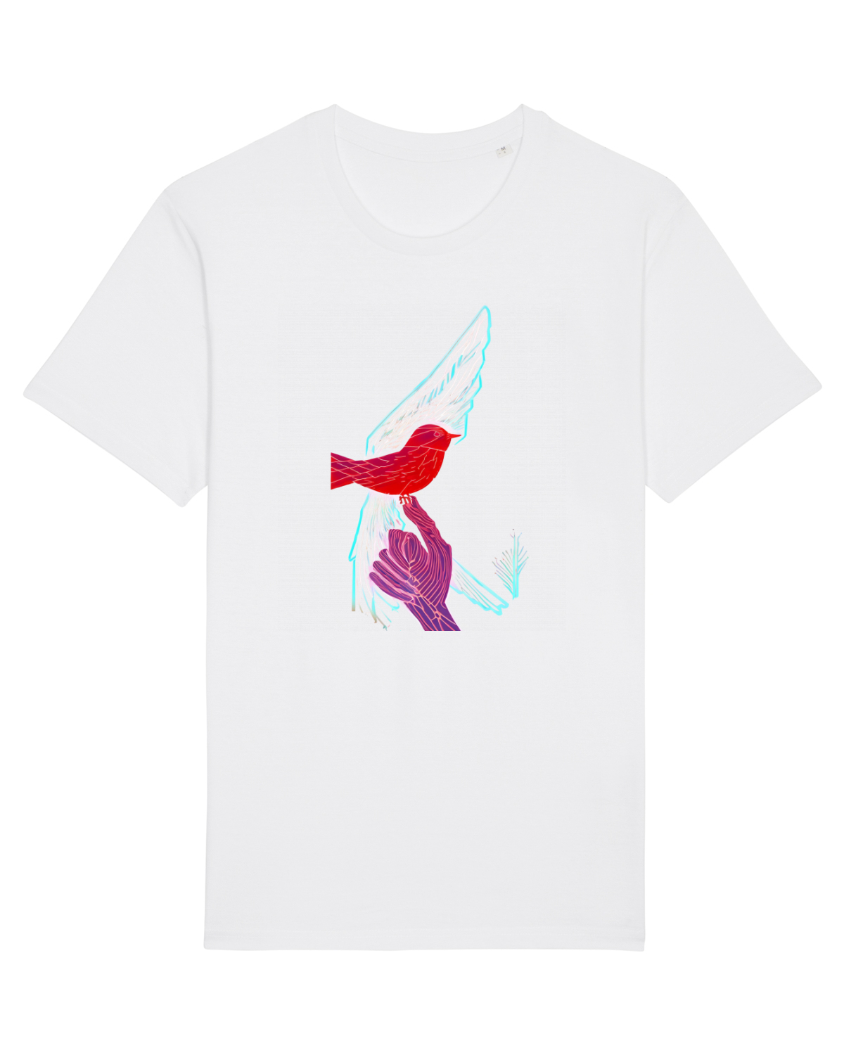Tricou mânecă scurtă Unisex Rocker White