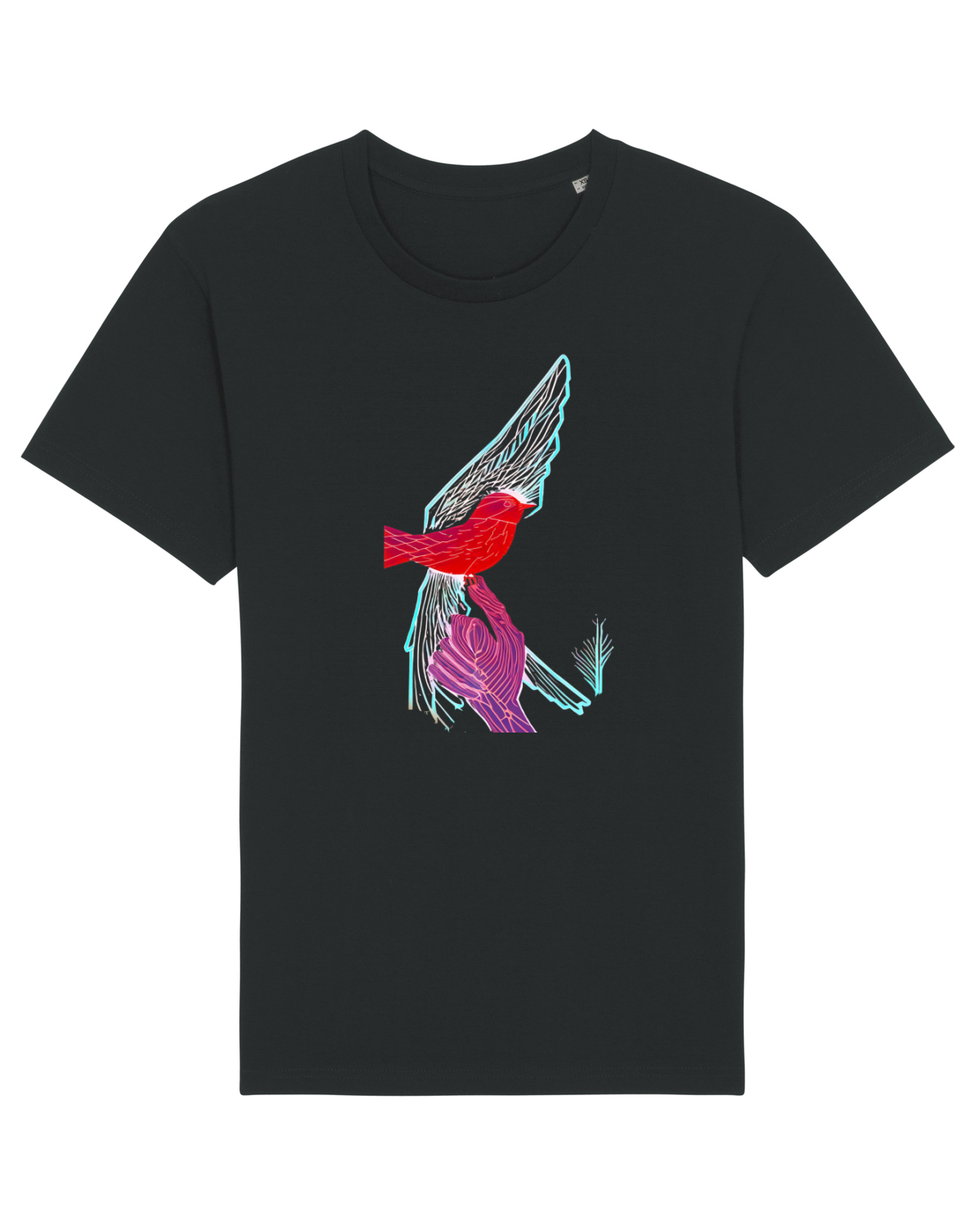 Tricou mânecă scurtă Unisex Rocker Black